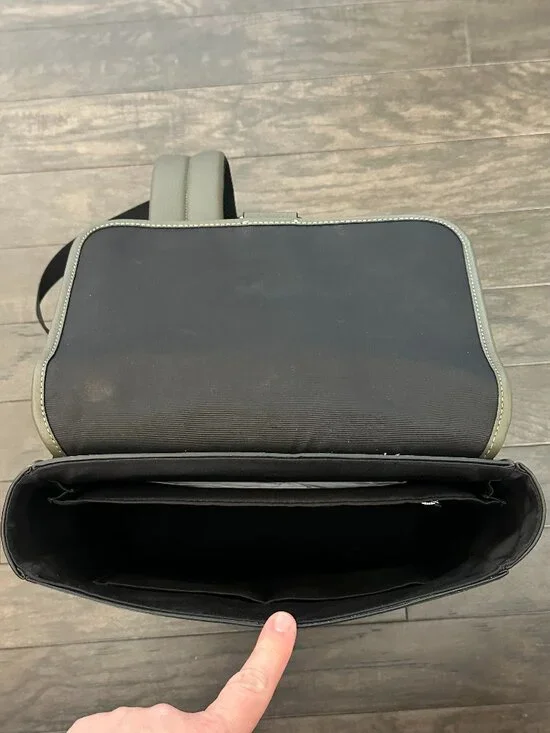 Coach Olive Green Blaine Pebble Leather Backpack *NWOT* - Picture 8 of 15